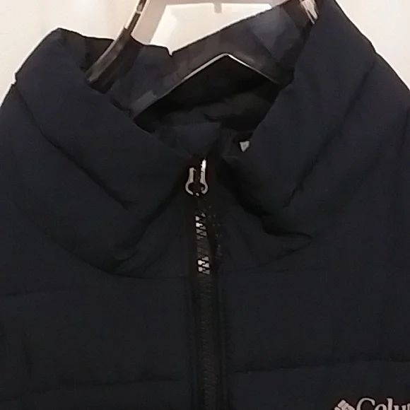 Navy Blue Columbia Puffer Coat - Picture 3 of 5